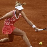 Jil Teichmann, ici à Roland-Garros en mai, vit une belle semaine sur la terre battue de Iasi, en Roumanie. KEYSTONE/EPA/YOAN VALAT